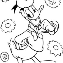 Donald Duck New Idea Coloring Pages