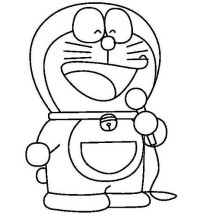 Doraemon Sing a Song Coloring Pages