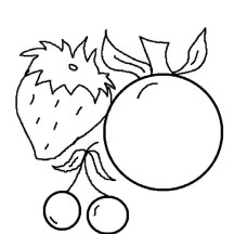 Fruit Image Coloring Page