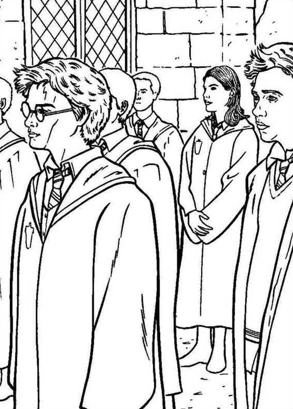 Harry Potter and Order of Phoenix Coloring Page