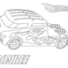 Hot Wheels Qombee Coloring Page