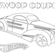 Hot Wheels Swoop Coupe Coloring Page