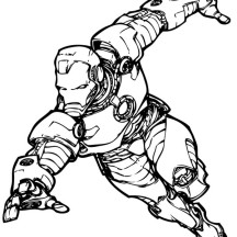 Iron Man the Avengers Coloring Page