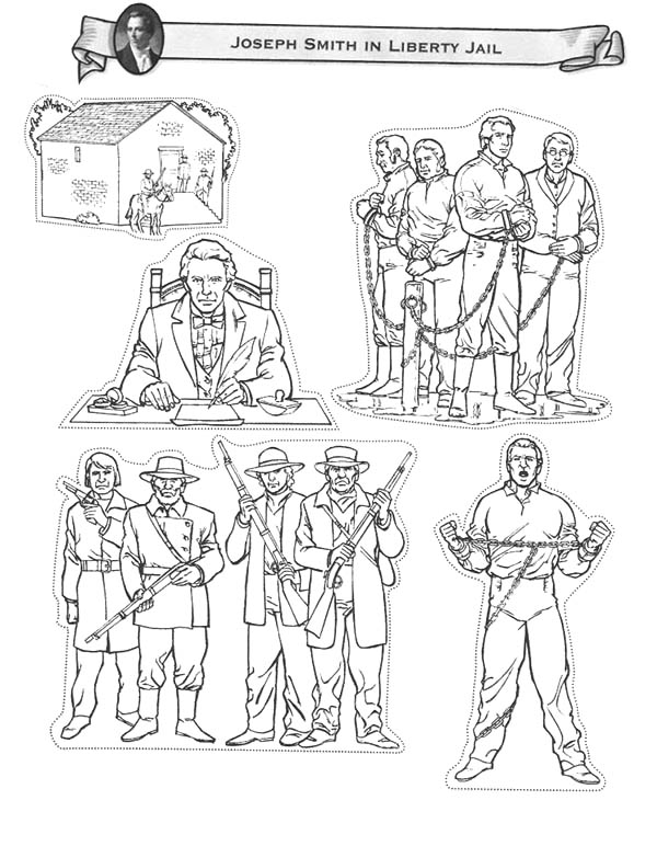 Joseph Smith in Liberty Jail Coloring Page