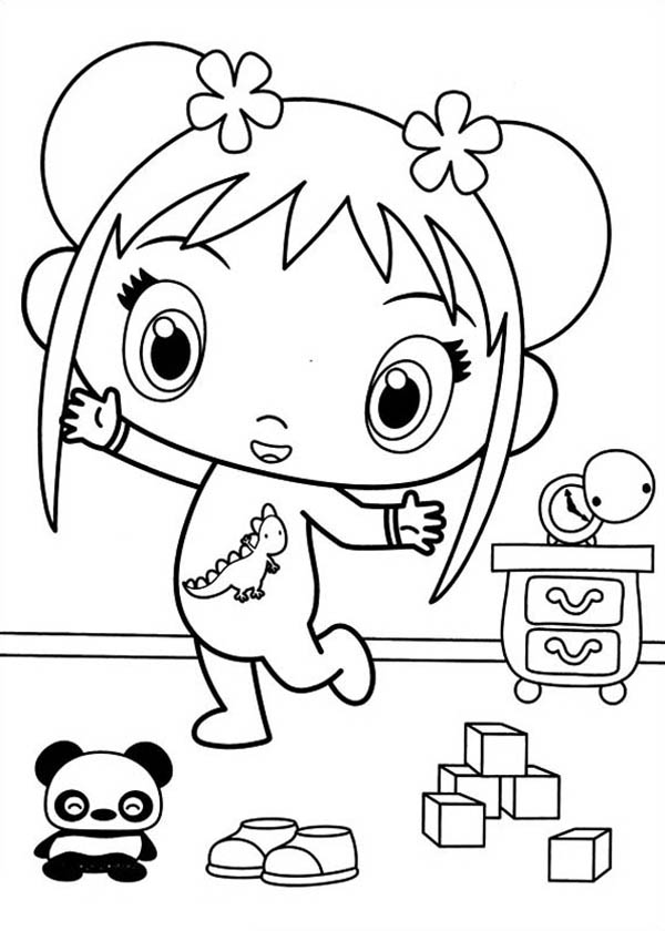 Kai Lan and Her Toys in Ni Hao Kai Lan Coloring Page