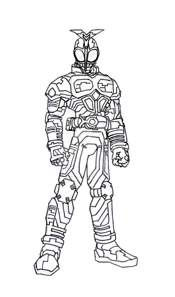 Kamen Rider Kabuto Coloring Page
