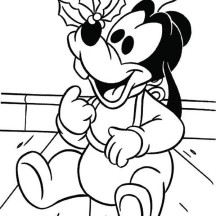 Little Goofy Coloring Page