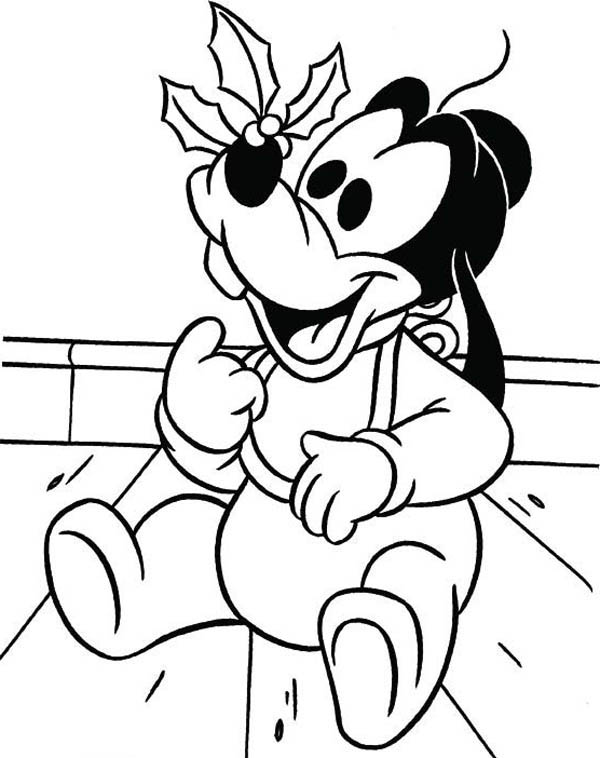 Little Goofy Coloring Page