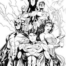 Silver Age of the Justice League of America Coloring Page