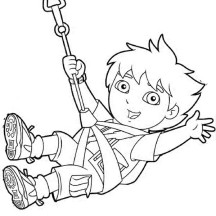 The Adventure of Diego in Go Diego Go Coloring Page