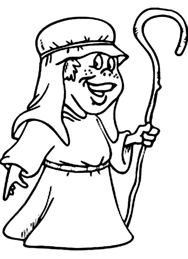 The Sheperd The Bible Heroes Coloring Page