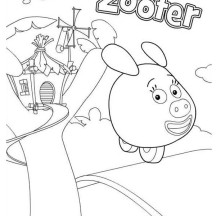 Zooter from Jungle Junction Coloring Page