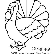 Lovely Canada Thanksgiving Day Turkey Says Joyful Thanksgiving Coloring Page