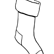 Hanging Christmas Stockings Coloring Pages