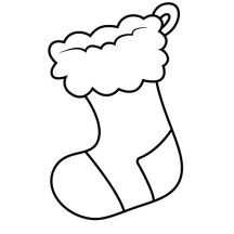 Christmas Stockings Contain with Sweet Coloring Pages