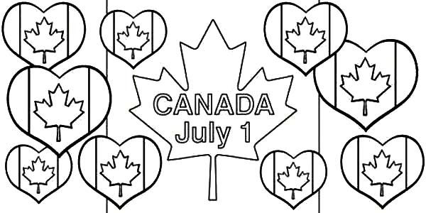 Full of Happiness on Memorable Canada Day Coloring Pages
