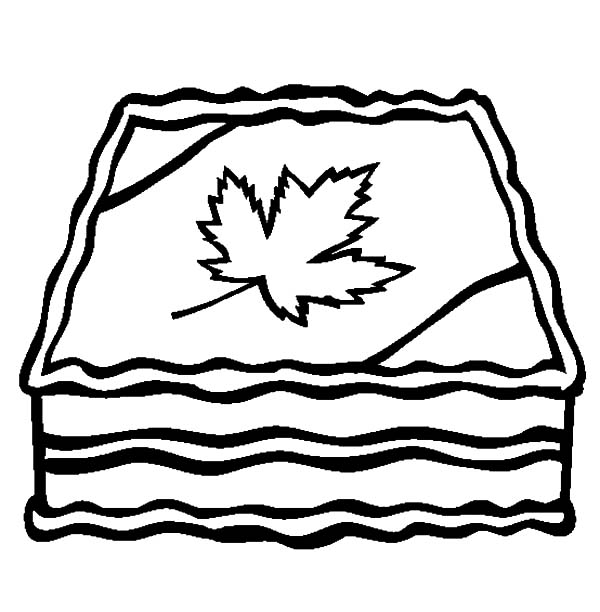 Memorable Canada Day Cake Decoration Coloring Pages