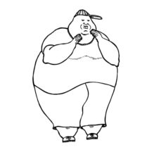American Fat Boy Coloring Pages