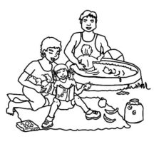 Awesome Family Picnic Coloring Pages