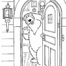 Bear inthe Big Blue House Welcome to My House Coloring Pages