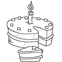 Birthday Candle Coloring Pages for Kids