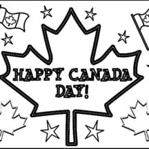 Canada Day Celebration Coloring Pages