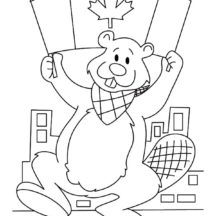 Canada Day Picture Coloring Pages