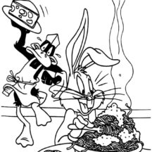 Chef Daffy Duck Coloring Pages