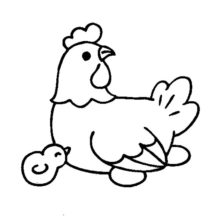 Chicken Lay Egg Coloring Pages