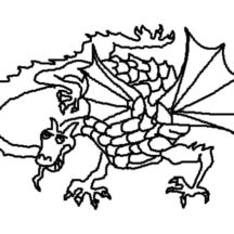 Chinese Dragon Fire Breath Coloring Pages