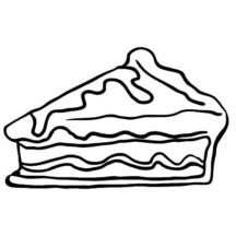 Chocolate Apple Pie Cake Coloring Pages