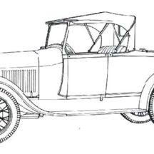 Classic Car Model A Ford Coloring Pages