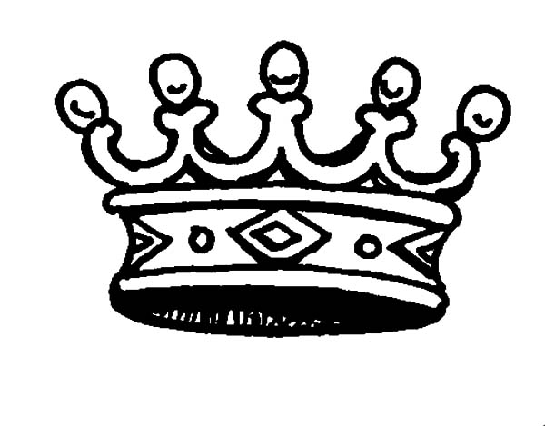 Crown for Princess Coloring Pages