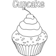 Cupcakes Coloring Pages