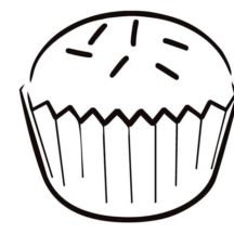 Cupcakes Picture Coloring Pages