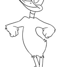 Daffy Duck Outline Coloring Pages