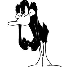 Daffy Duck is Upset Coloring Pages