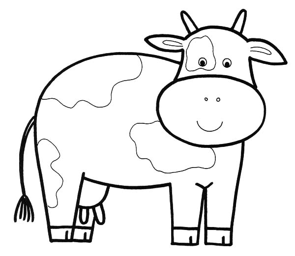 Dairy Cow Doll Coloring Pages