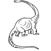 Drawing Diplodocus Coloring Pages