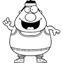 Fat Boy Coloring Pages