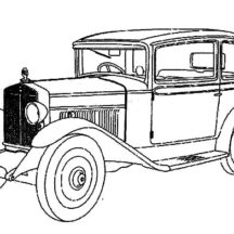 High Value Classic Car Coloring Pages