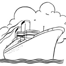 How to Draw Cruise Ship Coloring Pages