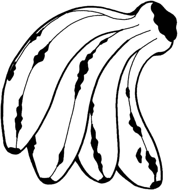 Kid Love Banana Bunch Coloring Pages