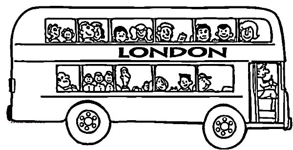 London City Tour Bus Coloring Pages