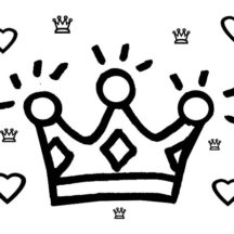 Preschool Kids Drawing Crown Coloring Pages