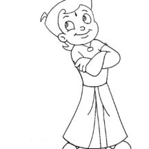 Proud Chota Bheem Coloring Pages