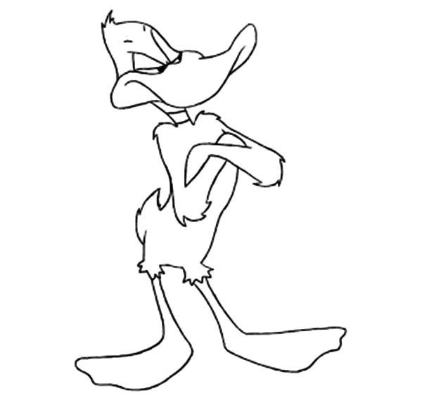 Slithery Daffy Duck Coloring Pages