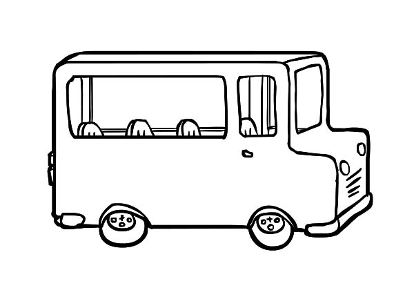 Small City Bus Coloring Pages