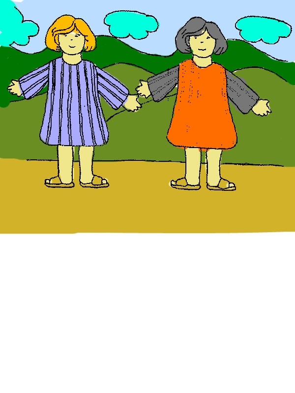 Cartoon of Jacob and Esau Coloring Page by years old Marcus R  Gill  
