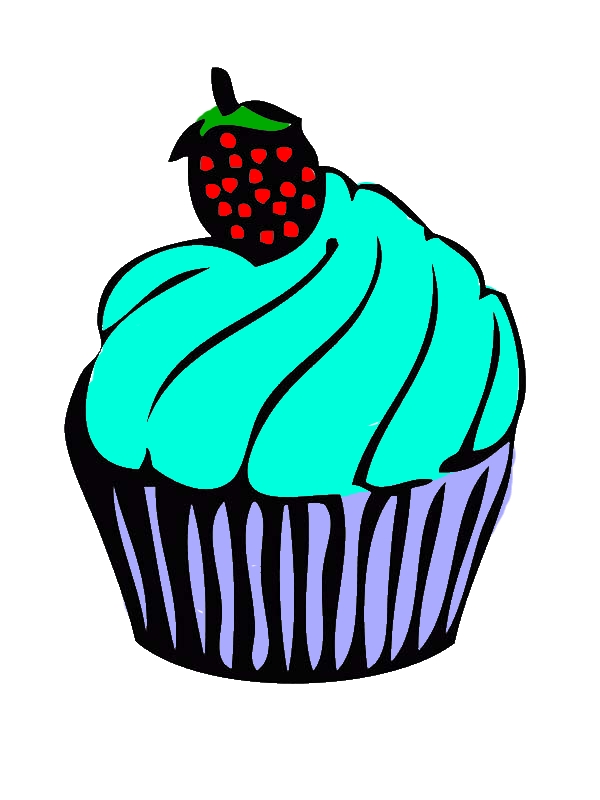 Cupcakes with Strawberry on Top Coloring Pages by years old Denver A  Lacey  